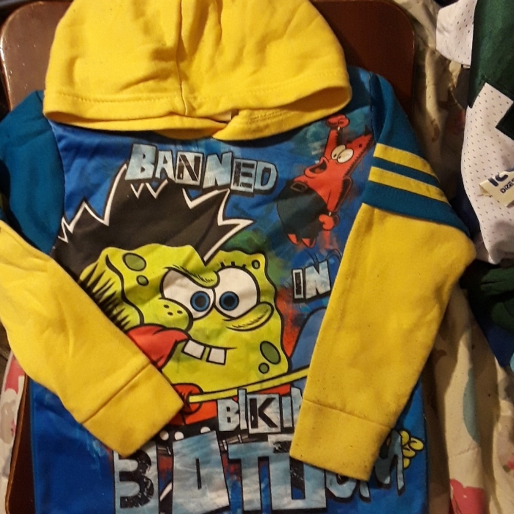 Spongebob Squarepants Hoodie Thermal L/S Shirt